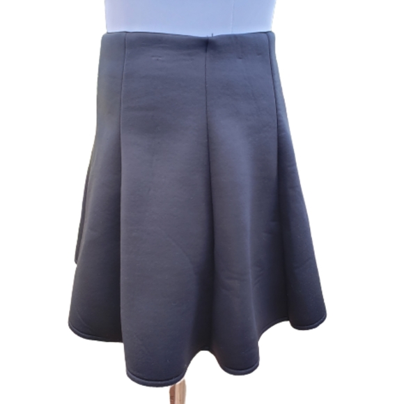 Skirt Scuba Black Stretch Skater Full Sz M TOBI - Picture 5 of 11